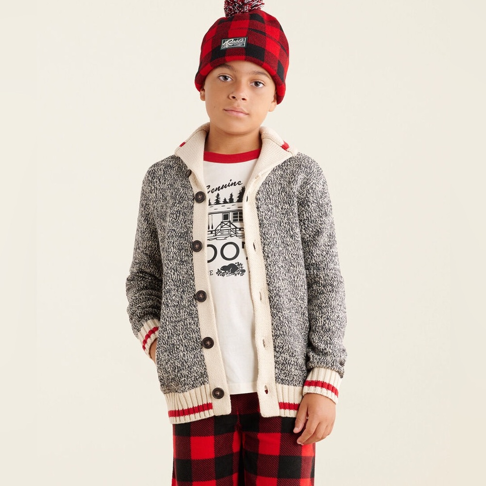 ROOTS button  up Cabin Cardigan sweater